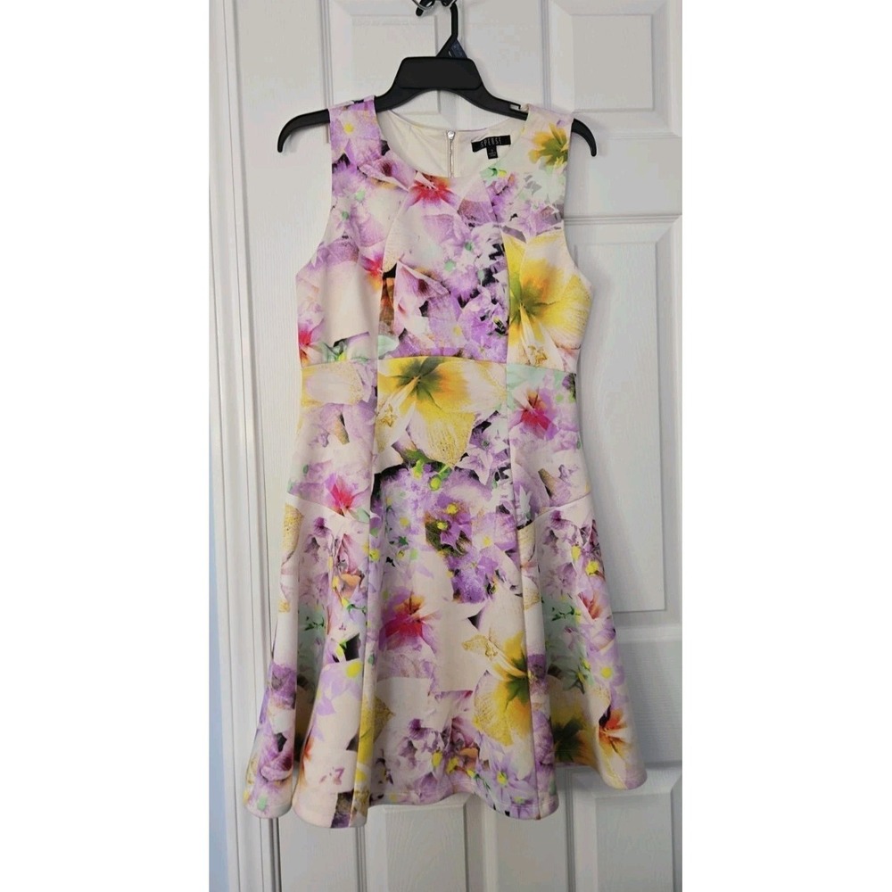 Spedse Womans Sleeveless Dress Size 10 Tye Dye Designs‎ Above Knee Fit & Flair